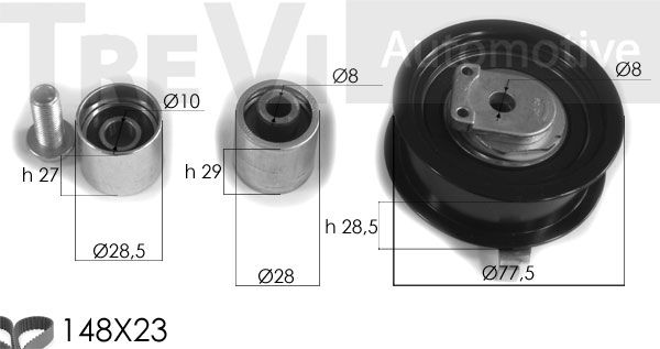 TREVI AUTOMOTIVE Hammashihnasarja KD1325